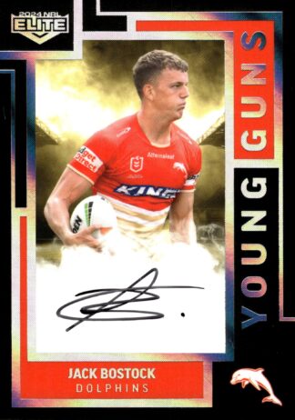2024 NRL Elite Young Guns Signature - YGS05 Jack Bostock Dolphins