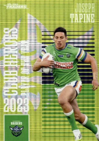 2024 NRL Traders Club Hero Green - CHG03 Joseph Tapine Canberra Raiders