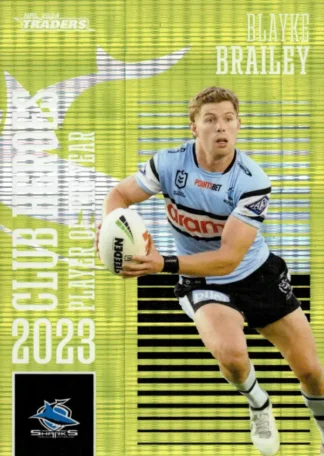 2024 NRL Traders Club Hero Green - CHG06 Blayke Brailey Cronulla Sharks