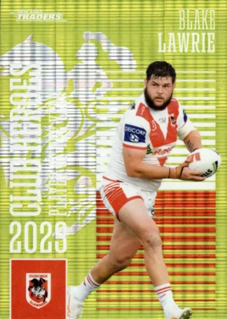 2024 NRL Traders Club Hero Green - CHG21 Blake Lawrie St George Dragons