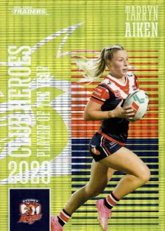 2024 NRL Traders Club Hero Green - CHG24 Tarryn Aiken Sydney Roosters