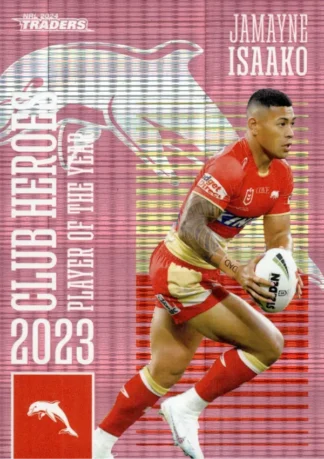2024 NRL Traders Club Hero Pink - CHPK08 Jamayne Isaako Dolphins