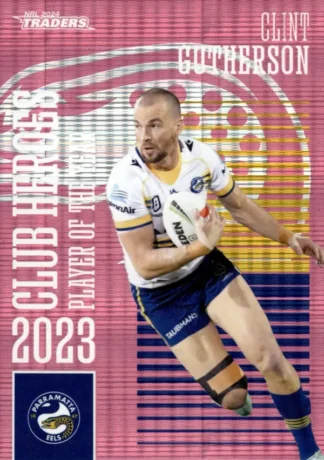 2024 NRL Traders Club Hero Pink - CHPK17 Clint Gutherson Parramatta Eels