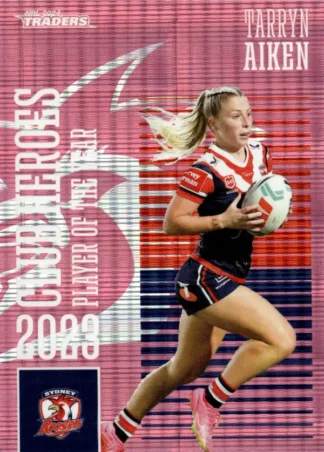 2024 NRL Traders Club Hero Pink - CHPK24 Tarryn Aiken Sydney Roosters