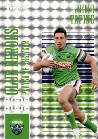 2024 NRL Traders Club Hero Priority - CHP04 Joseph Tapine Canberra Raiders