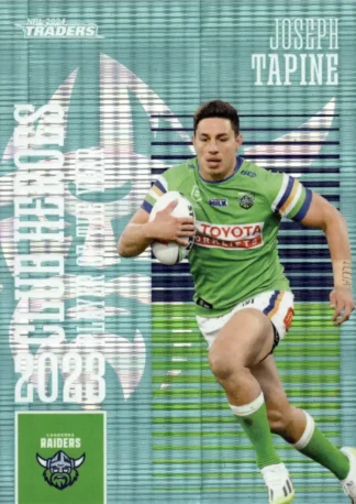 2024 NRL Traders Club Hero Teal - CHT03 Joseph Tapine Canberra Raiders