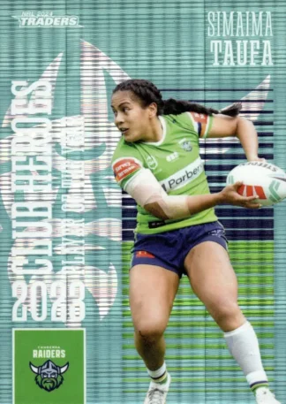 2024 NRL Traders Club Hero Teal - CHT04 Simaima Taufa Canberra Raiders