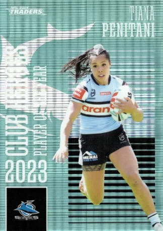 2024 NRL Traders Club Hero Teal - CHT07 Tiana Penitani Cronulla Sharks