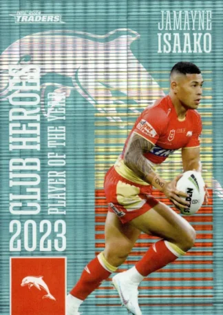 2024 NRL Traders Club Hero Teal - CHT08 Jamayne Isaako Dolphins