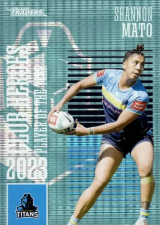 2024 NRL Traders Club Hero Teal - CHT10 Shannon Mato Gold Coast Titans