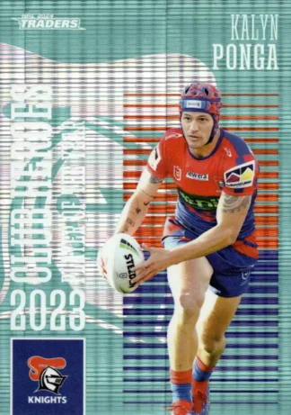 2024 NRL Traders Club Hero Teal - CHT13 Kalyn Ponga Newcastle Knights