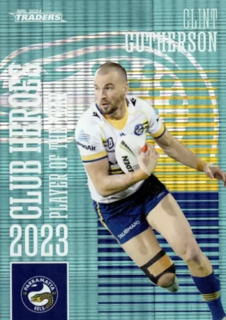 2024 NRL Traders Club Hero Teal - CHT17 Clint Gutherson Parramatta Eels