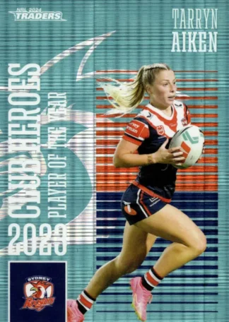 2024 NRL Traders Club Hero Teal - CHT24 Tarryn Aiken Sydney Roosters