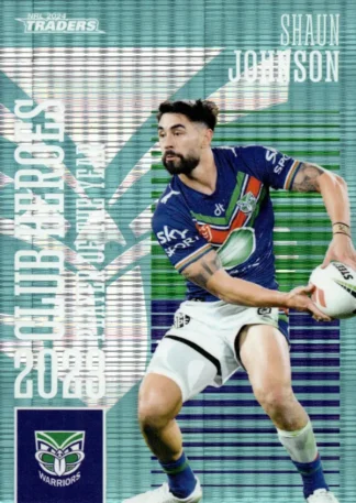 2024 NRL Traders Club Hero Teal - CHT25 Shaun Johnson Warriors