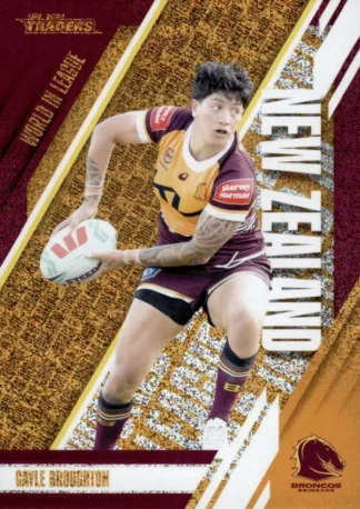 2024 NRL Traders World In League Copper - WLC02 Gayle Broughton on Brisbane Broncos