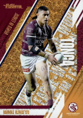 2024 NRL Traders World In League Copper - WLC11 Haumole Olakau'atu Manly Sea Eagles