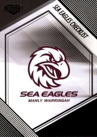 2025 NRL Elite Black Diamond Mojo - MB055 Checklist Manly Sea Eagles