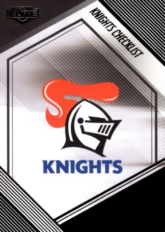 2025 NRL Elite Black Diamond Mojo - MB073 Checklist Newcastle Knights