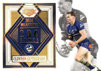 2025 NRL Elite Milestone Case Card - M11 Clinton Gutherson Parramatta Eels