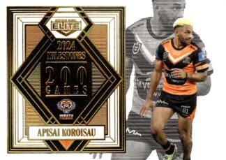 2025 NRL Elite Milestone Case Card - M17 Apisai Koroisau Wests Tigers
