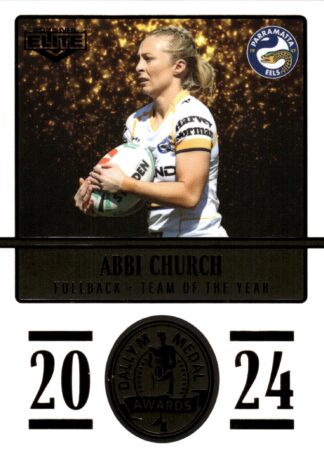 2025 NRL Elite Dally M Awards - DM20 Abbi Church Parramatta Eels