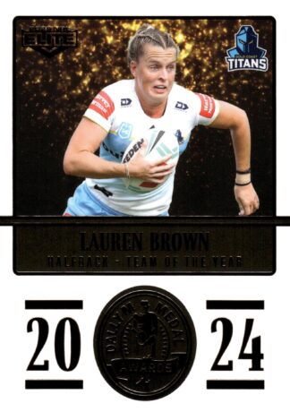 2025 NRL Elite Dally M Awards - DM26 Lauren Brown Gold Coast Titans