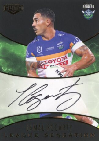 2025 NRL Elite Black League Sensations Signature - LSB02 Jamal Fogarty Canberra Raiders