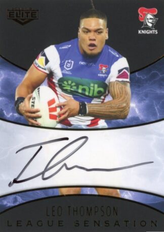 2025 NRL Elite Black League Sensations Signature - LSB09 Leo Thompson Newcastle Knights