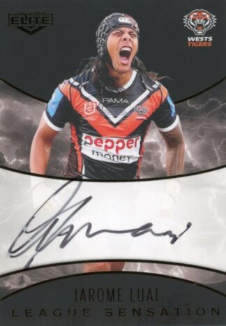 2025 NRL Elite Black League Sensations Signature - LSB17 Jarome Luai Wests Tigers