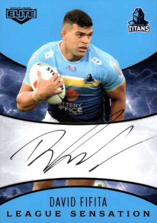 2025 NRL Elite Team League Sensations Signature - LST06 David Fifita Gold Coast Titans