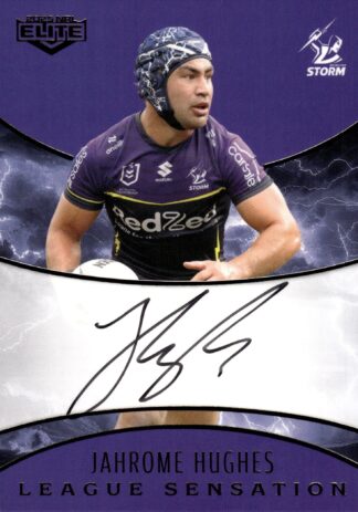 2025 NRL Elite Team League Sensations Signature - LST08 Jahrome Hughes Melbourne Storm