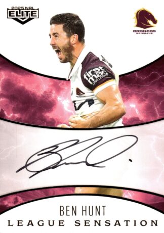 2025 NRL Elite White League Sensations Signature - LSW01 Ben Hunt Brisbane Broncos