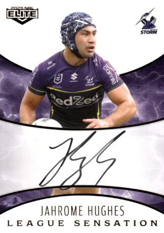 2025 NRL Elite White League Sensations Signature - LSW08 Jahrome Hughes Melbourne Storm