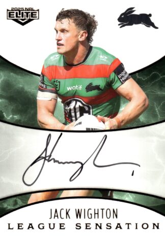 2025 NRL Elite White League Sensations Signature - LSW13 Jack Wighton South Sydney Rabbitohs