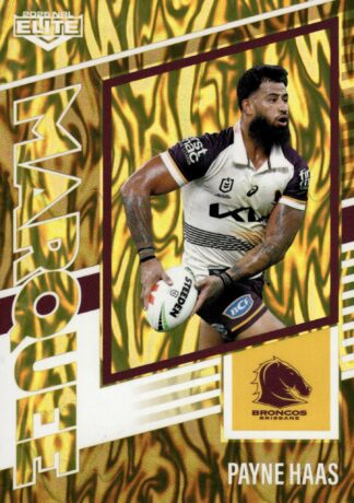 2025 NRL Elite Marquee Gold - MG01 Payne Haas Brisbane Broncos