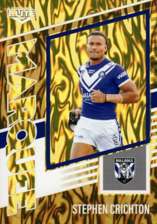 2025 NRL Elite Marquee Gold - MG07 Stephen Crichton Canterbury Bulldogs