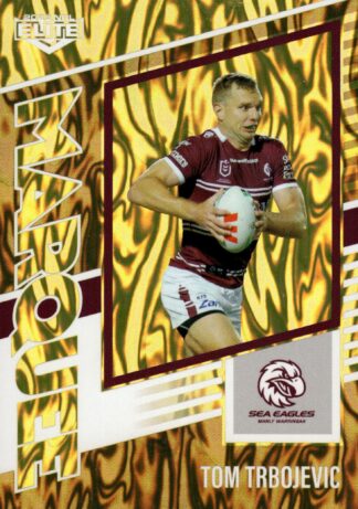 2025 NRL Elite Marquee Gold - MG18 Tom Trbojevic  Manly Sea Eagles