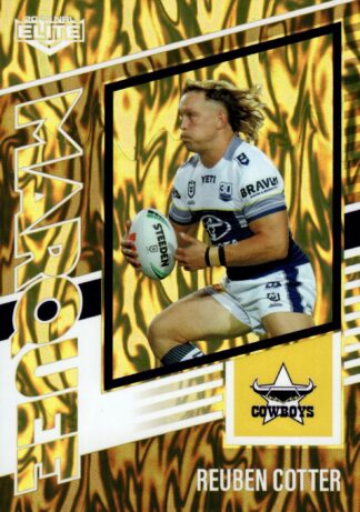 2025 NRL Elite Marquee Gold - MG24 Reuben Cotter North QLD Cowboys