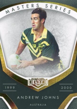 2025 NRL Elite Masters Series - MS13 Andrew Johns Australian Kangaroos 1999 - 2000