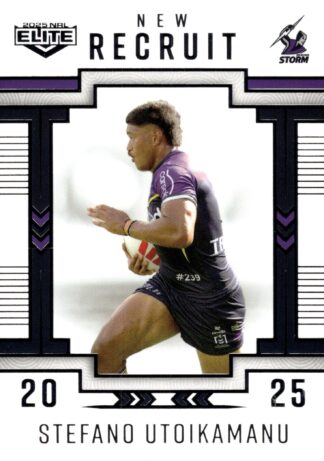 2025 NRL Elite New Recruits - NR15 Stefano Utoikamanu Melbourne Storm