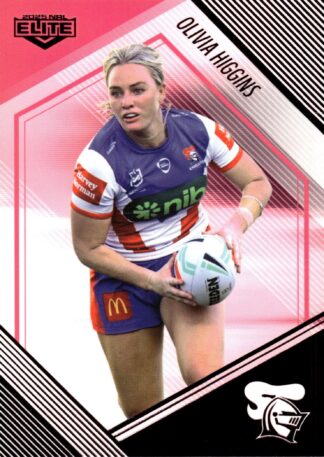 2025 NRLW Elite Pink Diamond Mojo - PD27 Olivia Higgins Newcastle Knights