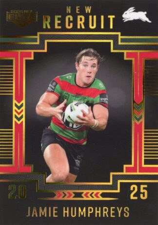 2025 NRL Elite New Recruits Album Card - NRA13 Jamie Humphreys South Sydney Rabbitohs