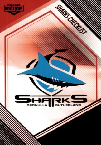 2025 NRL Elite Ruby Mojo - MR028 Checklist Cronulla Sharks