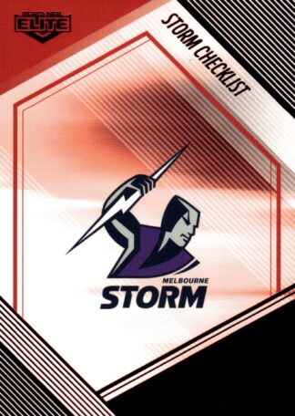 2025 NRL Elite Ruby Mojo - MR064 Checklist Melbourne Storm