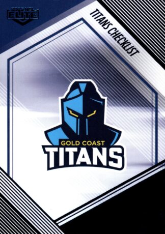 2025 NRL Elite Sapphire Mojo - MS046 Checklist Gold Coast Titans