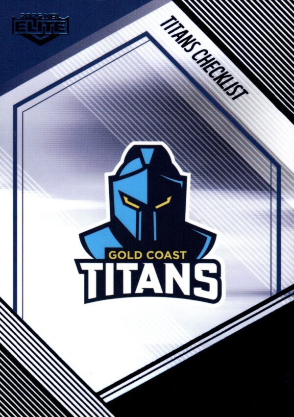 2025 NRL Elite Sapphire Mojo - MS046 Checklist Gold Coast Titans