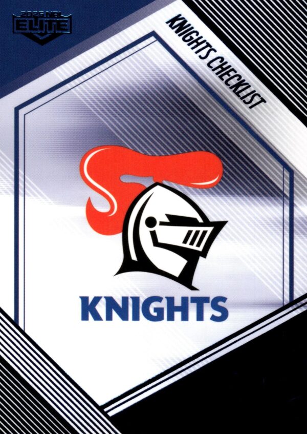 2025 NRL Elite Sapphire Mojo - MS073 Checklist Newcastle Knights