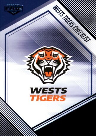 2025 NRL Elite Sapphire Mojo - MS145 Checklist Wests Tigers