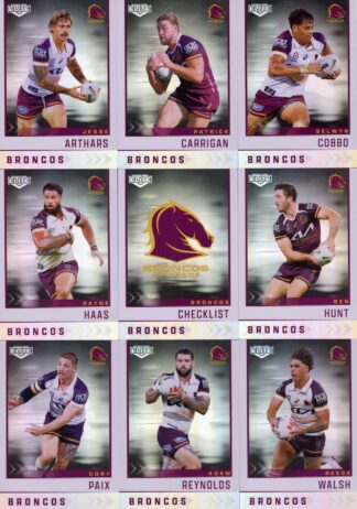 2025 NRL Elite Silver Special Team Set - Brisbane Broncos