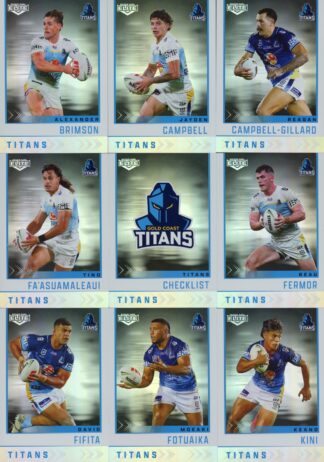 2025 NRL Elite Silver Special Team Set - Gold Coast Titans